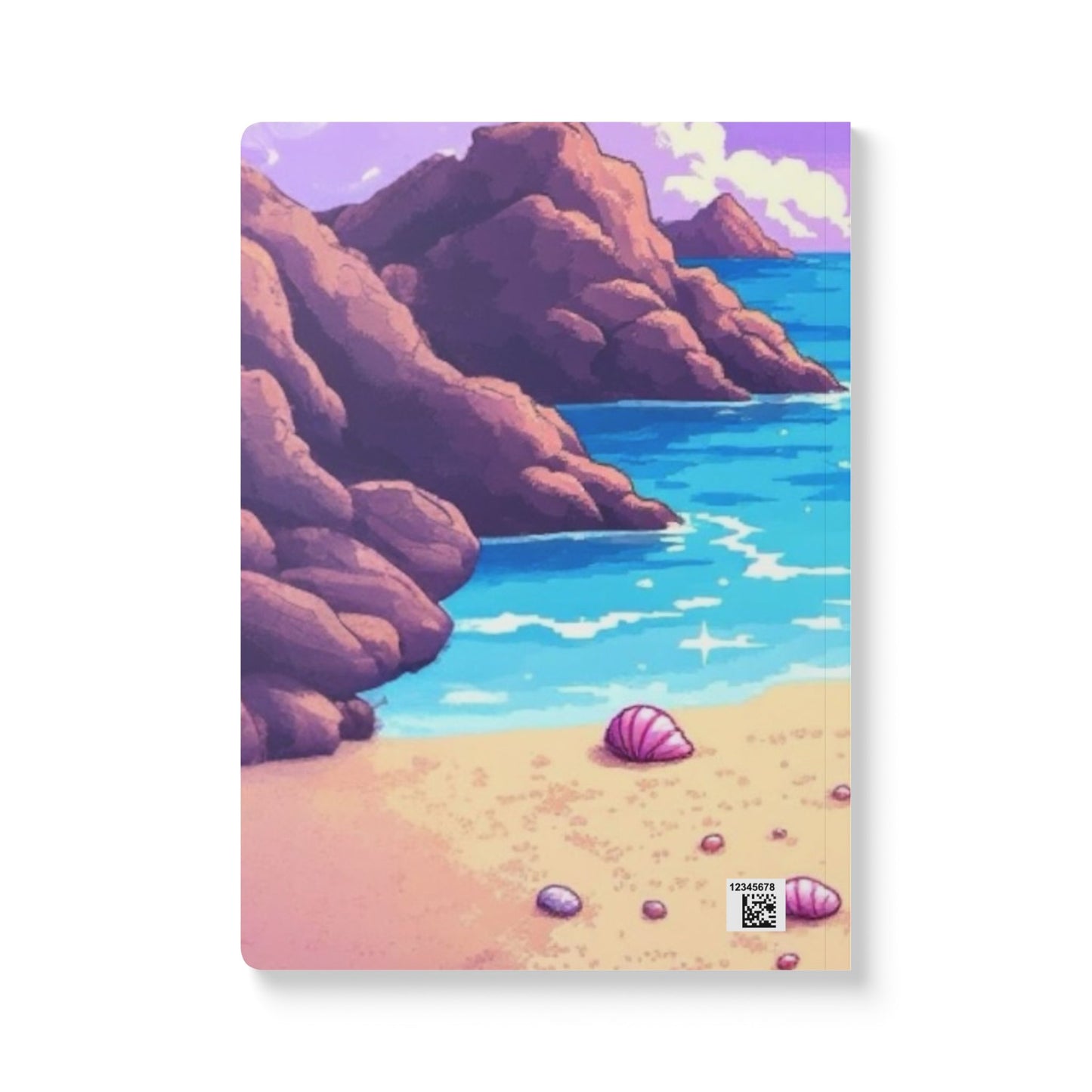 Charming Softcover Journal with Beach Vibes, Cute Illustrated Journal, Writing Notebook, Gift for Writers, Travel Journal, Magical