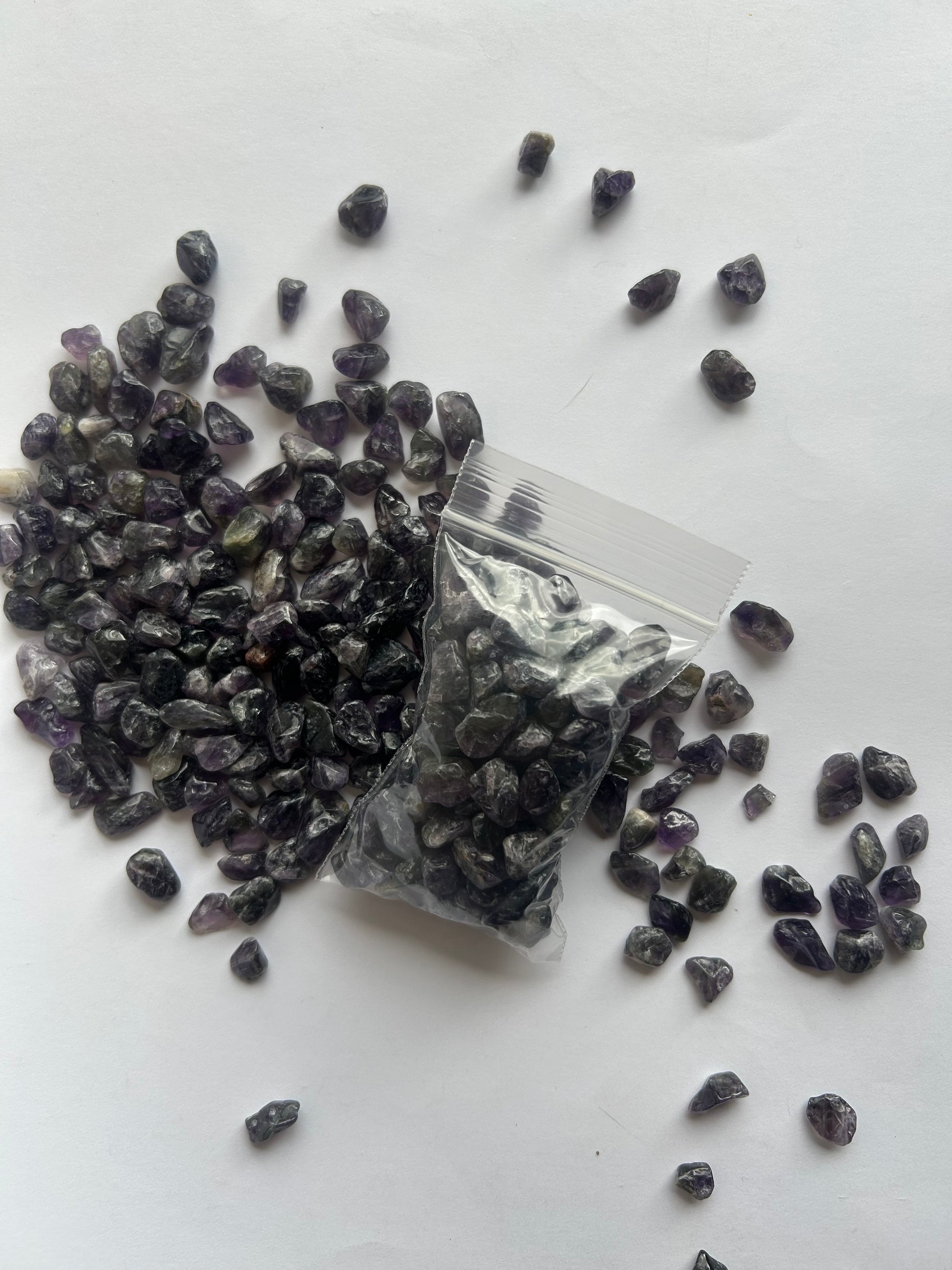 2.5 ounce bag of amethyst