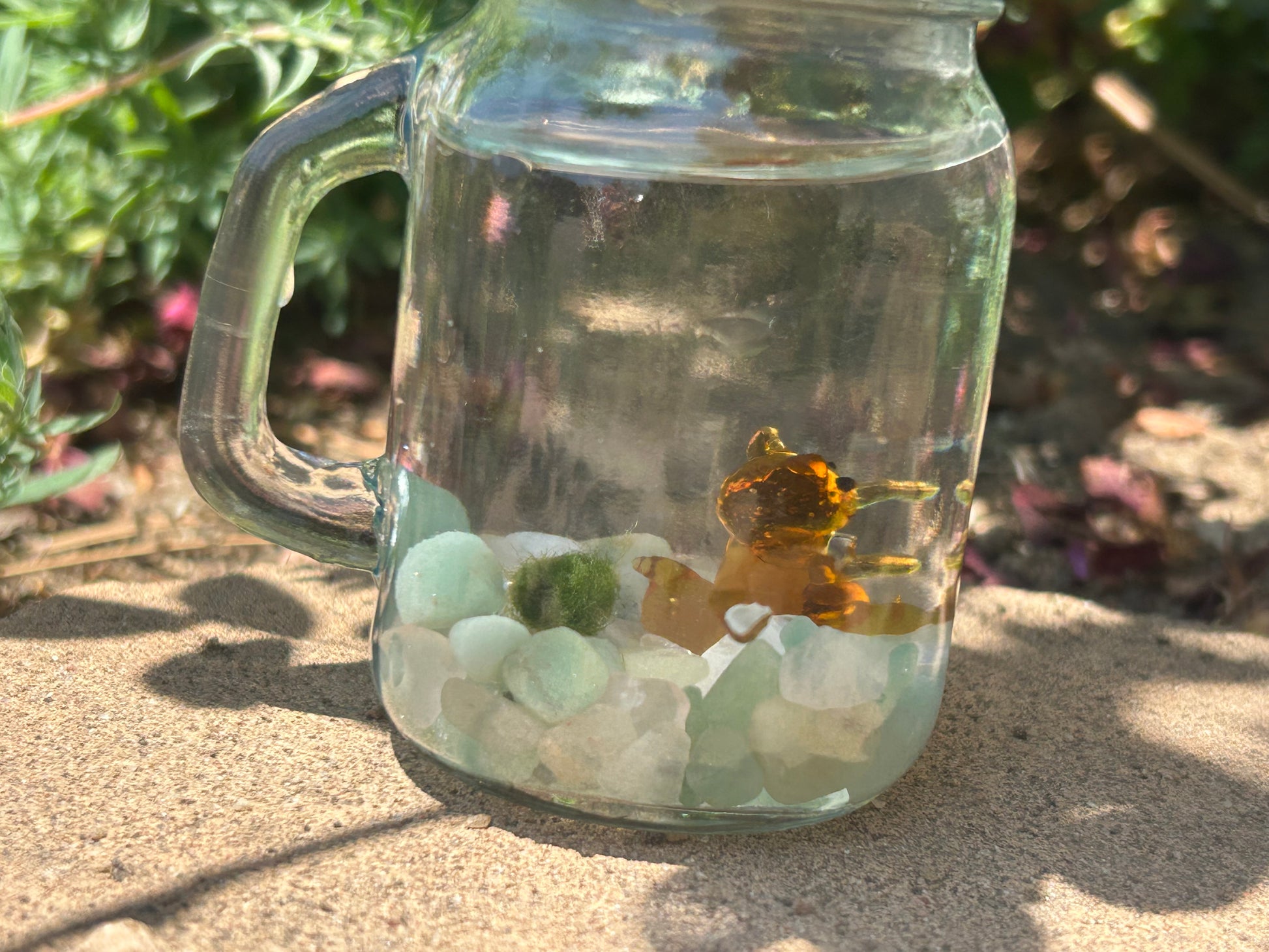 Marimo Mates Complete Kit with gemstones and Squirrel