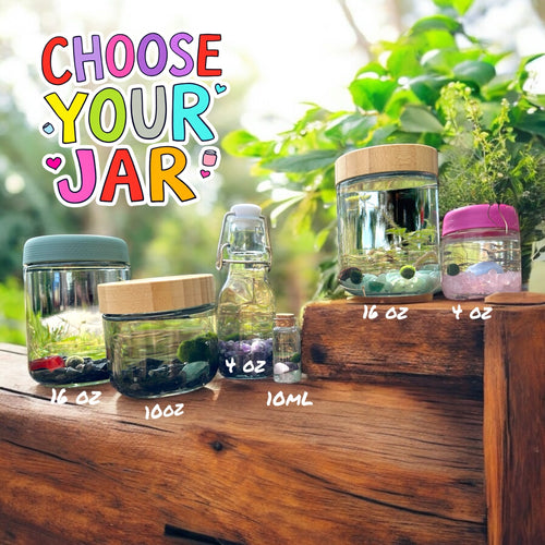 We offer several jar options to make your own Marimo Mate Kit