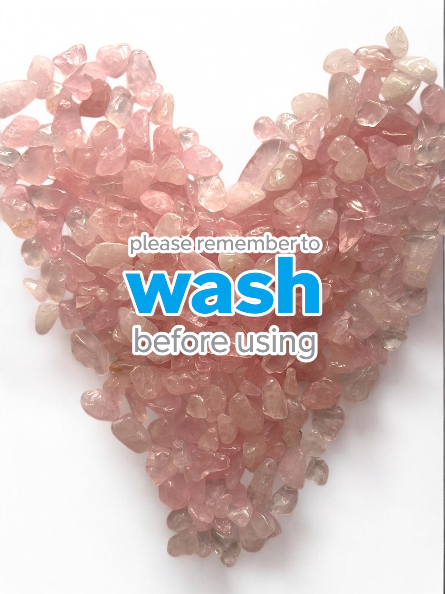 Please remember to wash gemstones before using