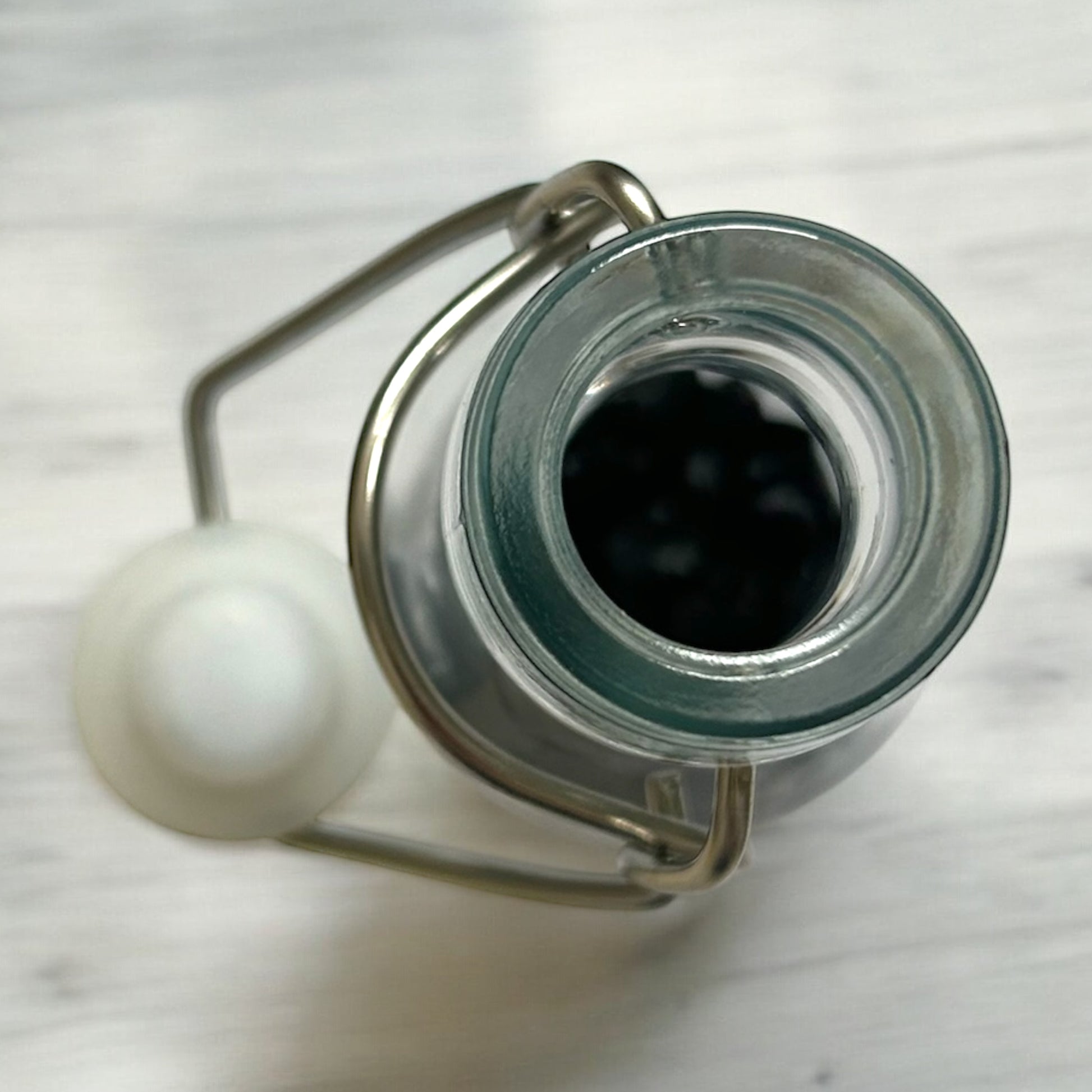 Top view of our swing top bottle 